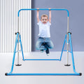 Junior Gym Max Horizontal Training For Adjustable Kids ZhdnBhnos Load Gymnastics Bar Blue Folding Home 100kg/220.5lbs Bar