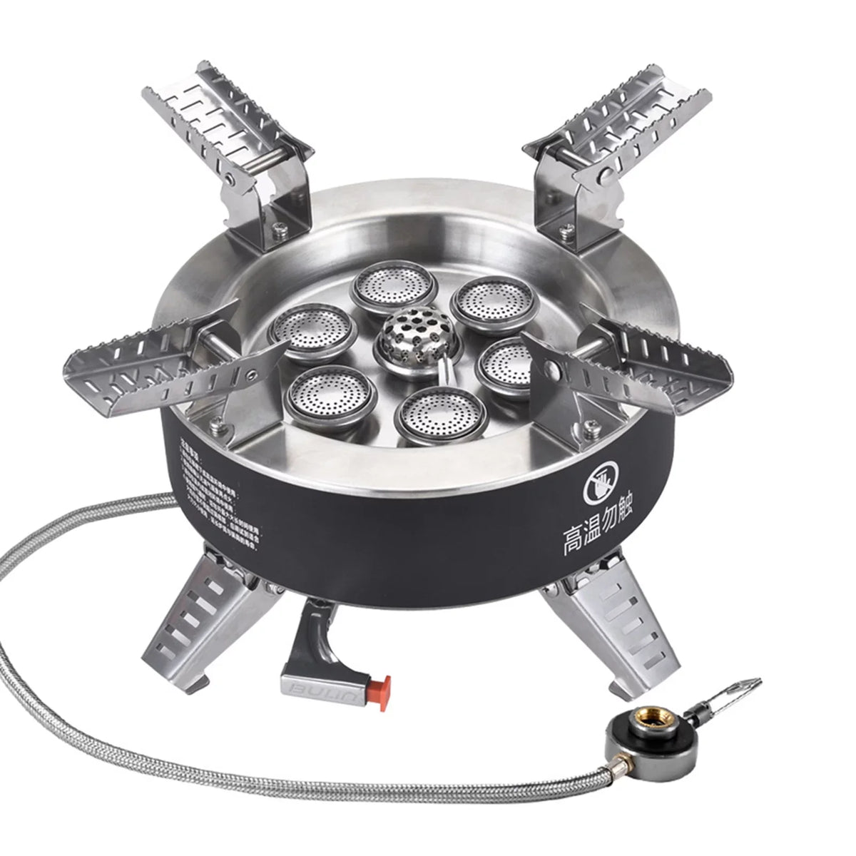 ammoon Gas Stove, High Fishing Hiking Ignition Traveling Camping Backpacking 18000W Piezo Windproof Stove, Stove,
