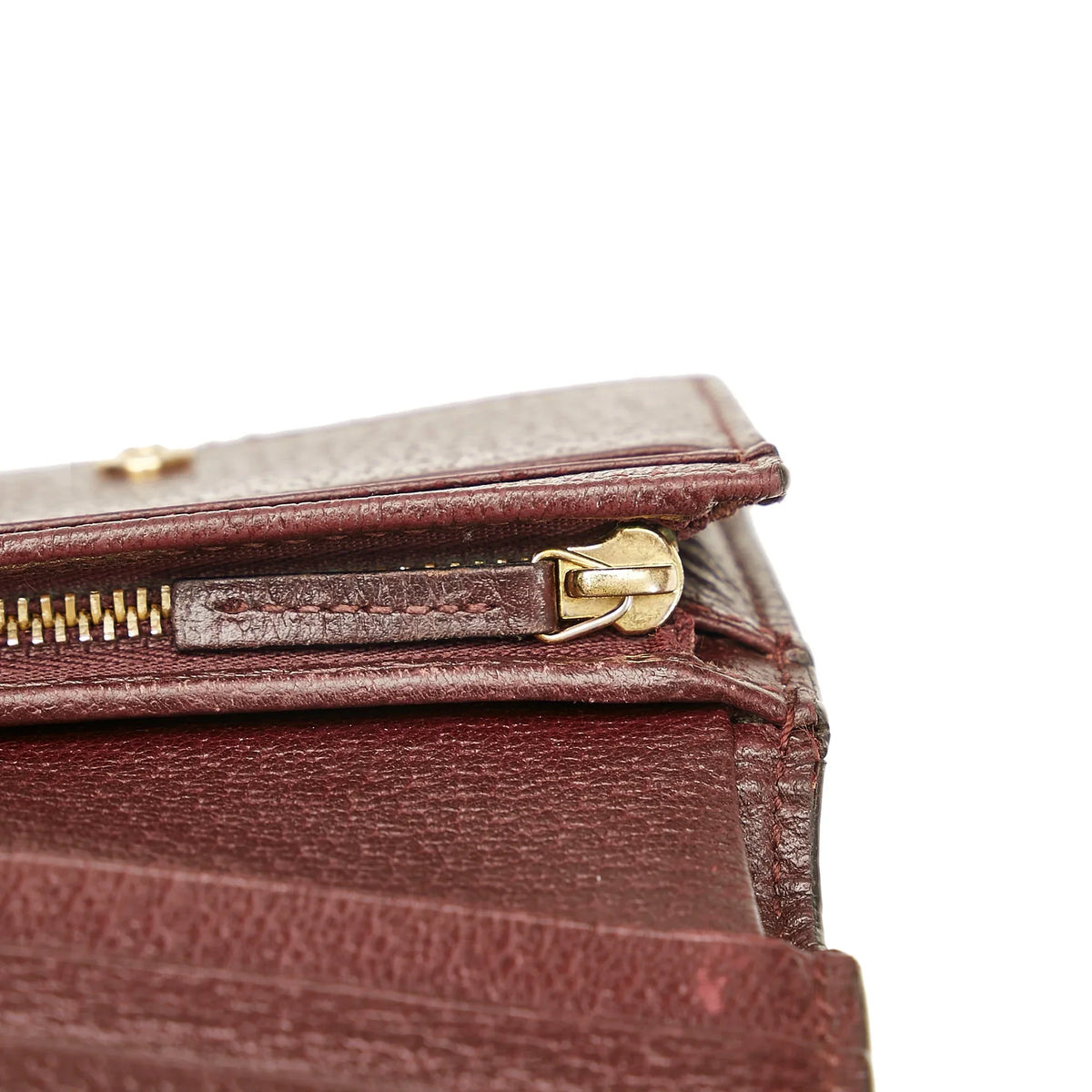 Leather Calf (Good) Ophidia Red Small Wallets Pre-Owned Authenticated Unisex Gucci