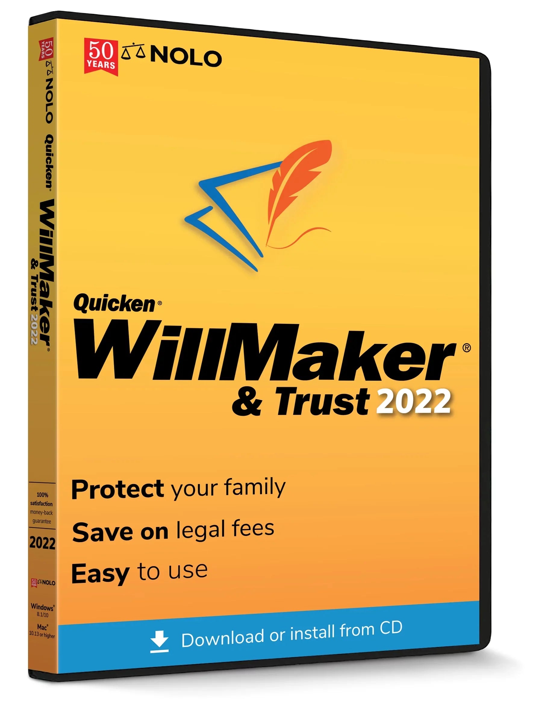 Higher 8.1/10 Windows Trust or OS Operating WillMaker System: Quicken & 10.13 or 2022 Mac