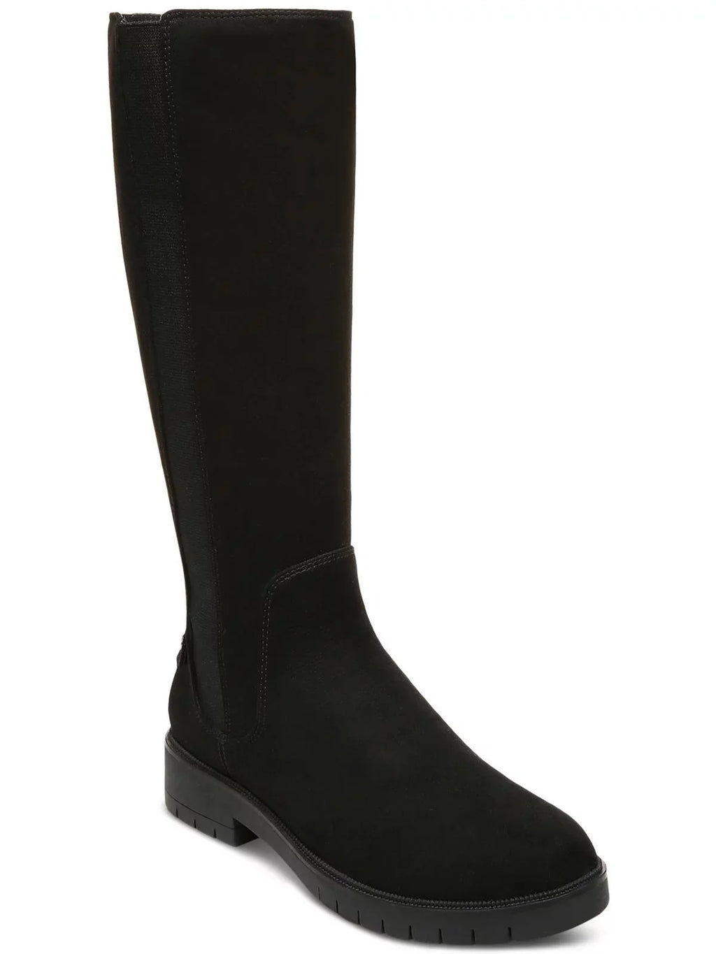 Toe 6 Padded Side Gwynn M & Zip-Up Shoes Accent COMPANY Heel Goring Strap Sole Lug Block STYLE Womens Black Round Boots