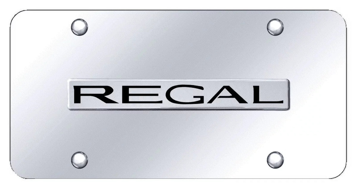 Chrome Chrome Regal on Plate Name GOLD Au-TOMOTIVE