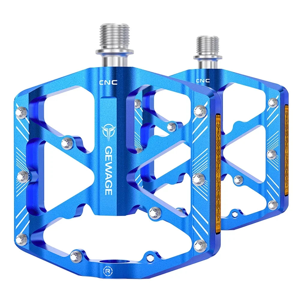 Bike Pedals Pedals with Pedals Bike Aluminum Pedals Mountain Platform Reflectors Cycling Alloy GEWAGE