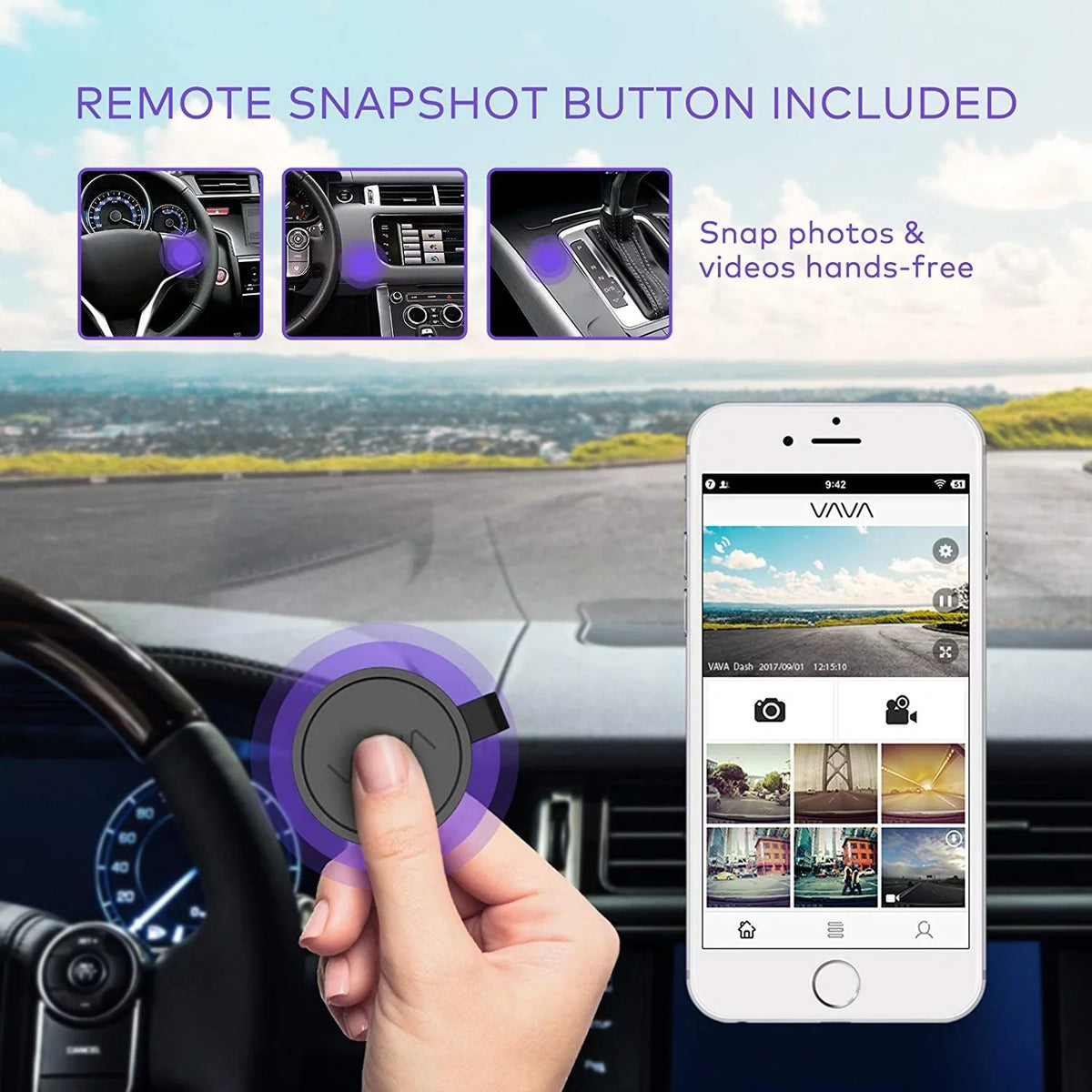Support Car 128GB Camera Mode GPS Vision Dash Wi-Fi Sony | | G-Sensor Recorder Max Dashboard Sensor 1920X1080P@60Fps Camera Parking with Cam | | Dash | Night VAVA | |