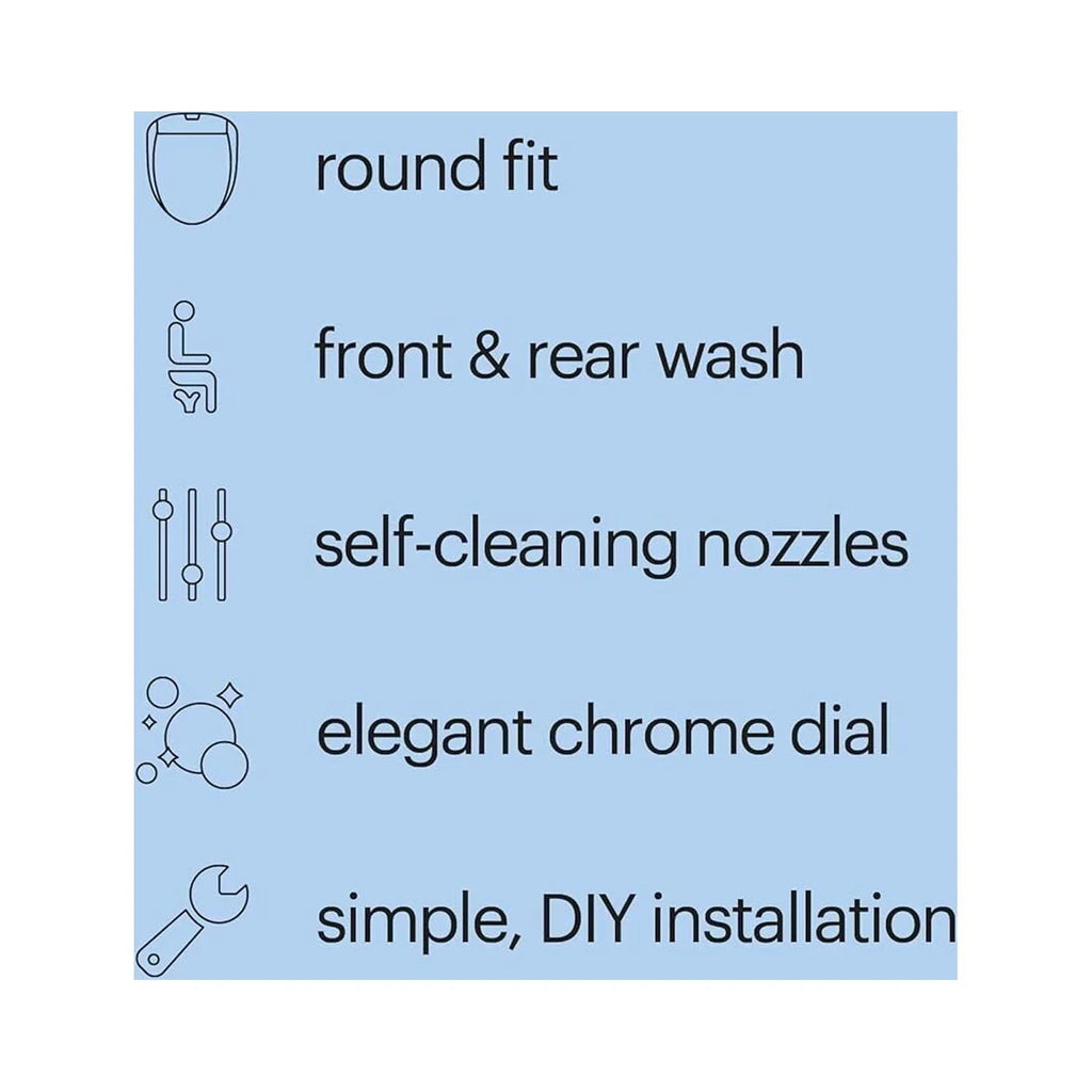Elongated System Bidet Brondell Swash Ecoseat White