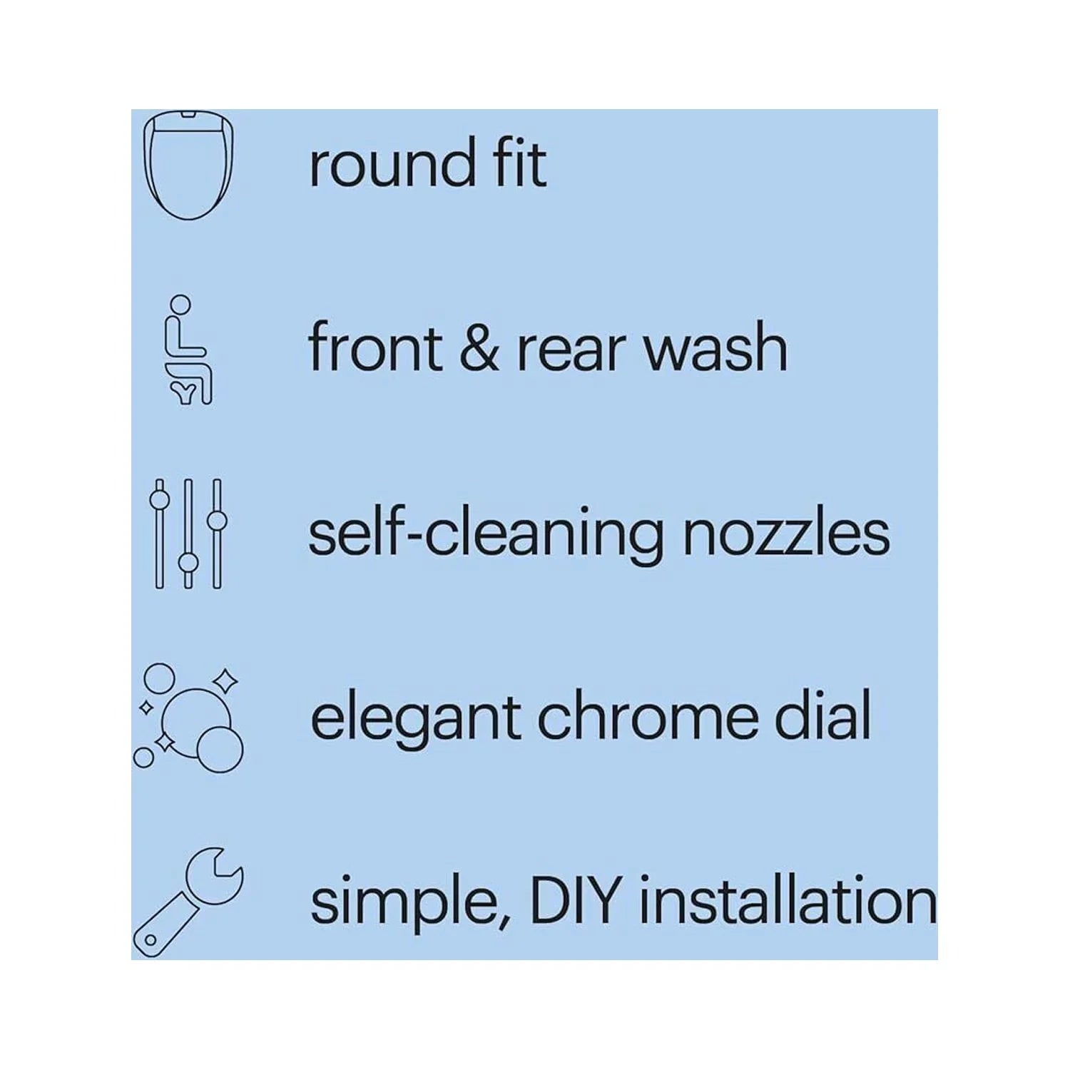 Elongated System Bidet Brondell Swash Ecoseat White
