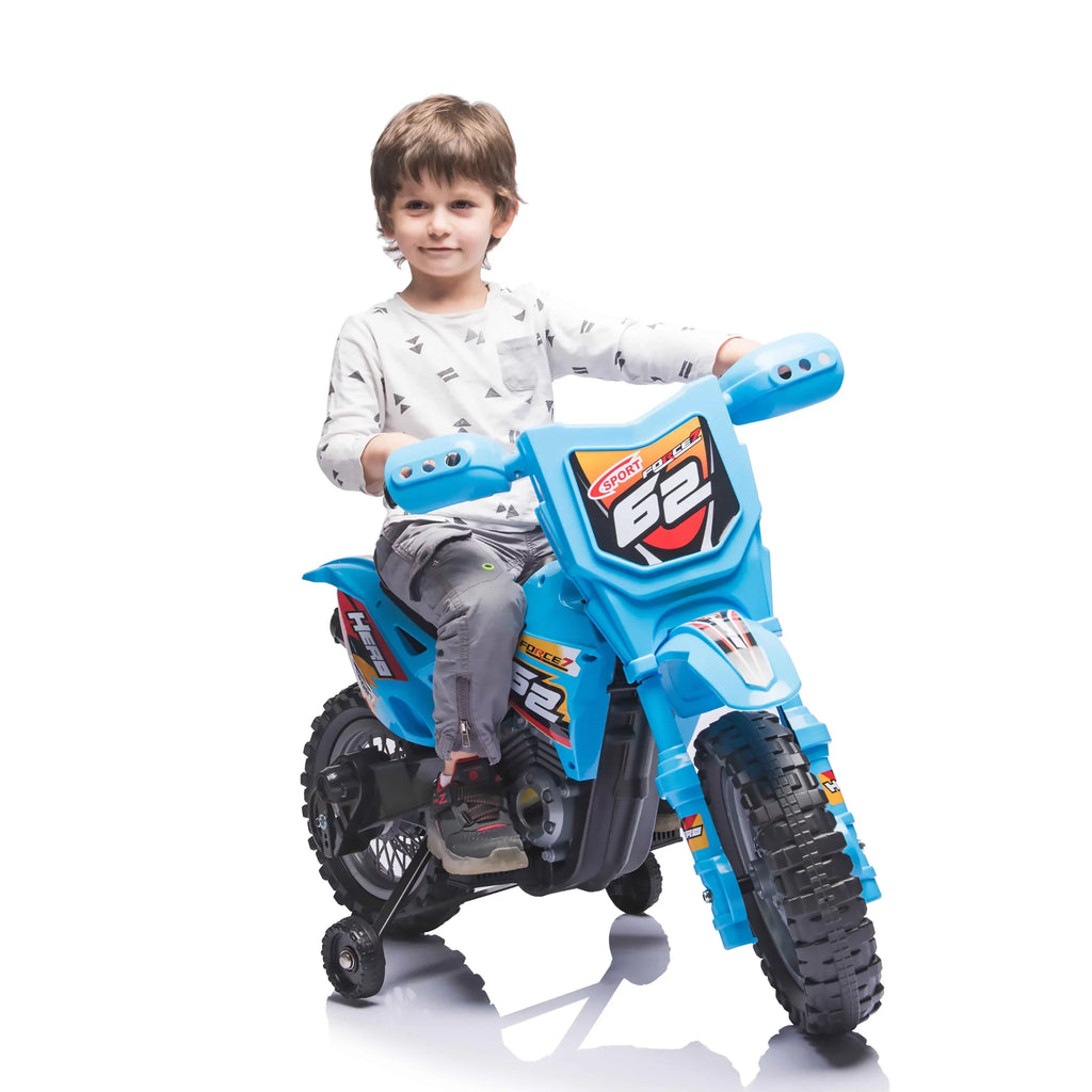 '- 3 Wheels Unisex Blazin' and Operated Ages up. Bike 6V - Battery Years Toy 1.8 Blue Mph Max Dirt