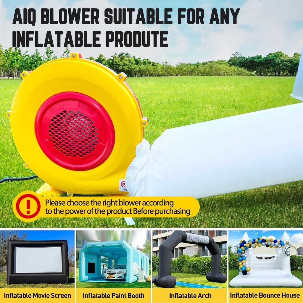 Bouncy Commercial Blower, Air Inflatable for Inflatable Bounce Movie Jumper, Fan Castle House, Inflatable Pump Screen, Inflatable 950W Paint Bouncer Booth, Perfect Blower,