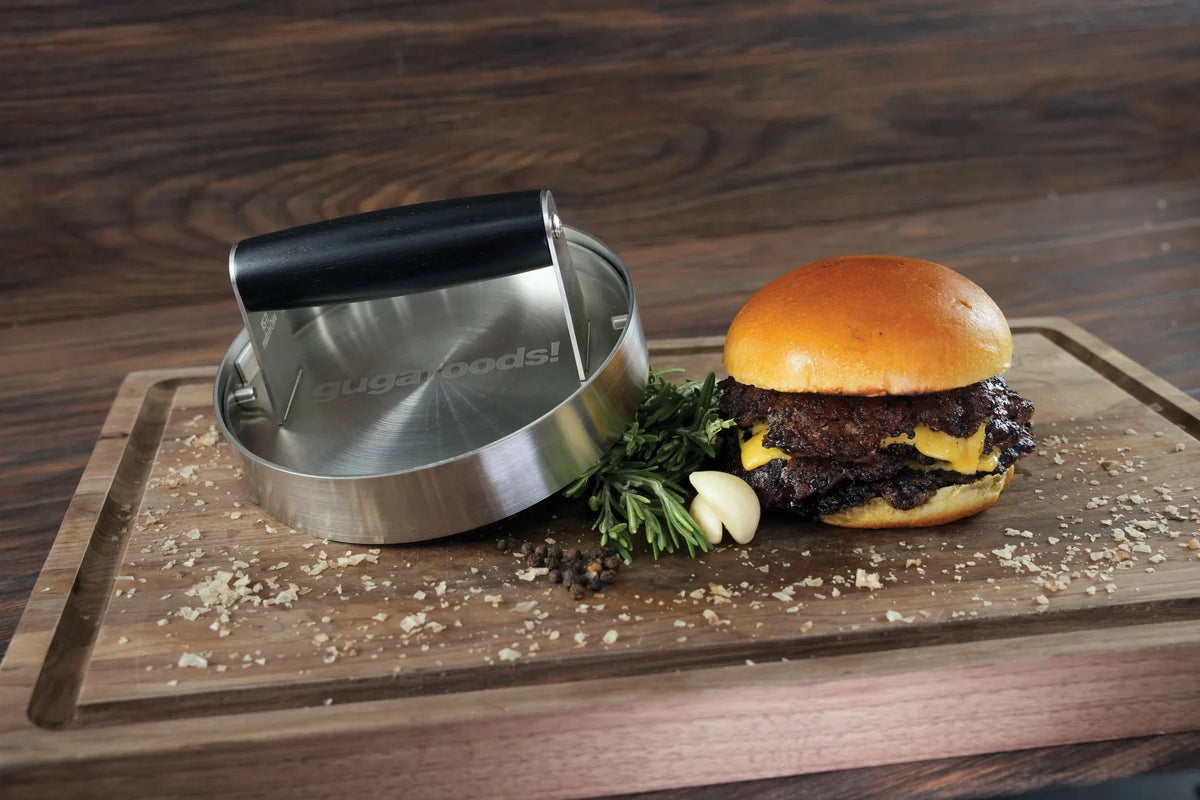 Maker, Patty Kit, Steel Burger Hamburger Foods Adjustable Guga Stainless Press Smashed