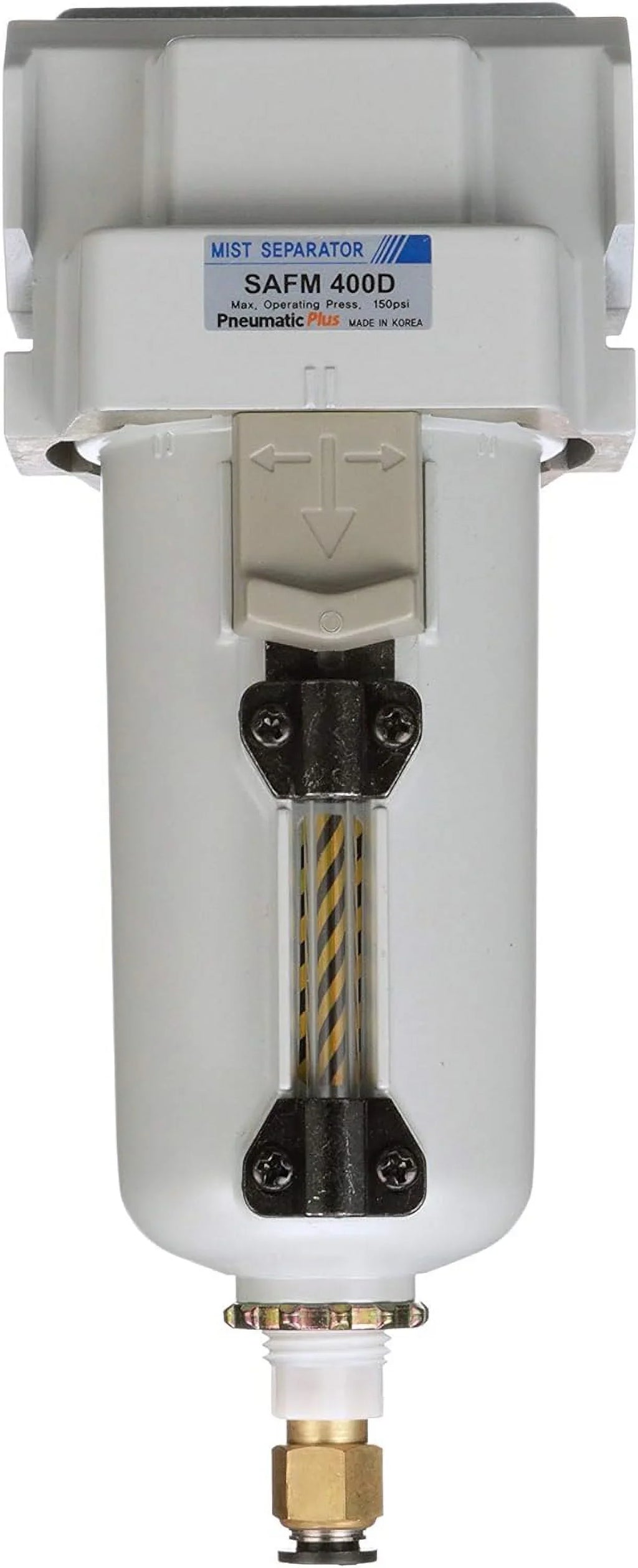 0.1 metal bracket - 1/2" auto bowl, drain, air compressed npt micron, filter, coalescing