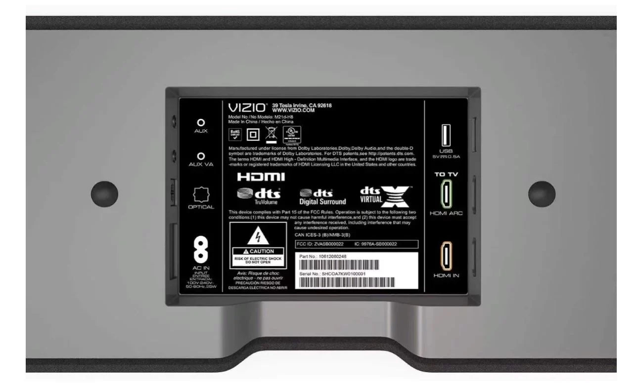 DTS 2.1 Virtual: DTS Vizio Bar Sound Restored (Refurbished) Theater Home M21D-H8 Truvolume, M-Series - x All-in-One
