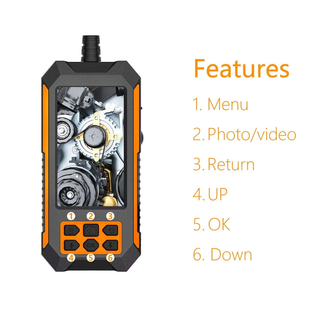 Camera * Waterproof Industrial Display IP68 IP68 5m 1080P/2592 inch Waterproof endoscope,1944P inch 8 inch Shinysix Camera Camera 4.5 Dual Display Camera 4.5 LED 1944P Camera Waterproof LED