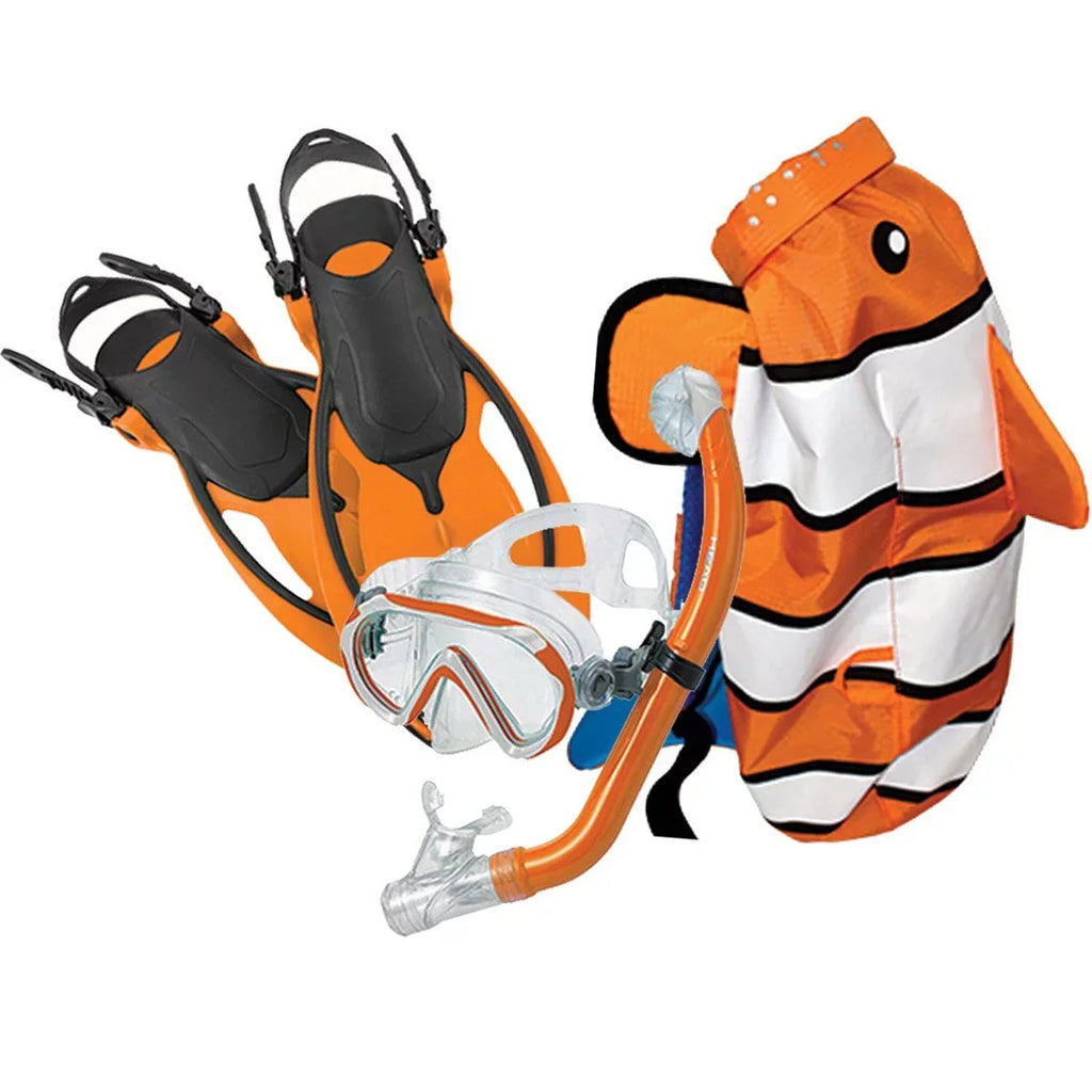 HEAD Set, Purple, LXL Mask Sea & Fins Pals Premium Youth 480315SFSQULXL Snorkel
