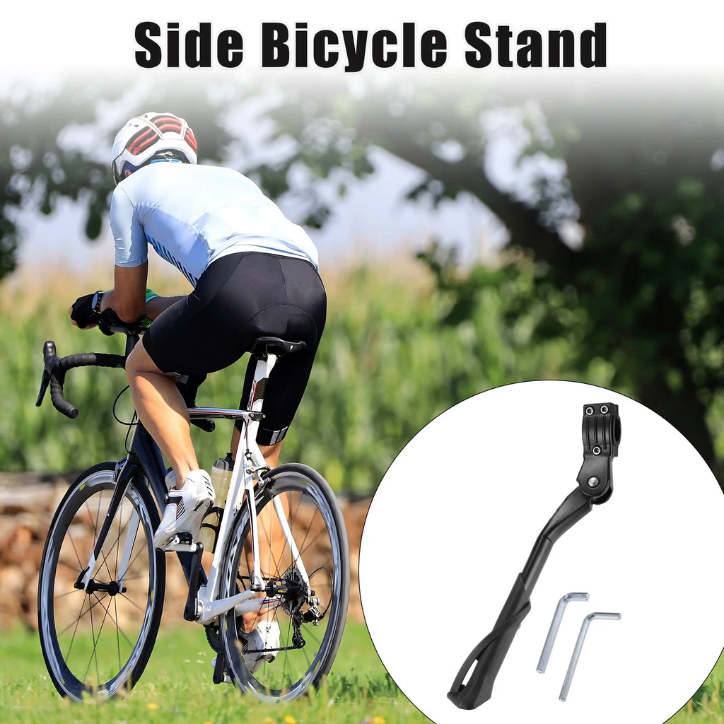 24-29 Side Bicycle Mountain 1 Bicycles for Unique Non-Slip Bargains Set Adjustable Stand Fit Inch Bike Kickstand Stand