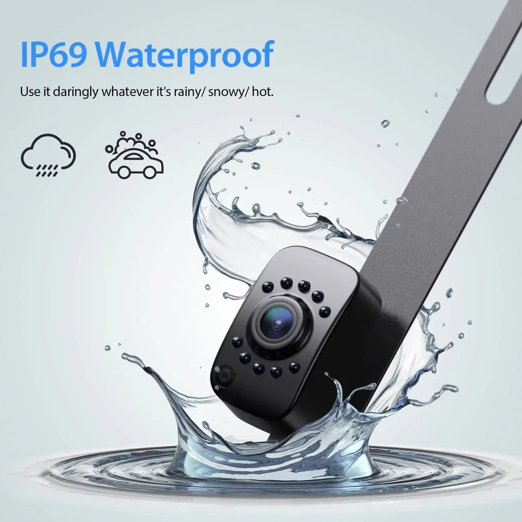 & eRapta DIY Truck Camera up Back Backup Waterproof Front Car 7'' Rear View Night Lines Camera AY7 Monitor or Grid for Vision 1080P IP69