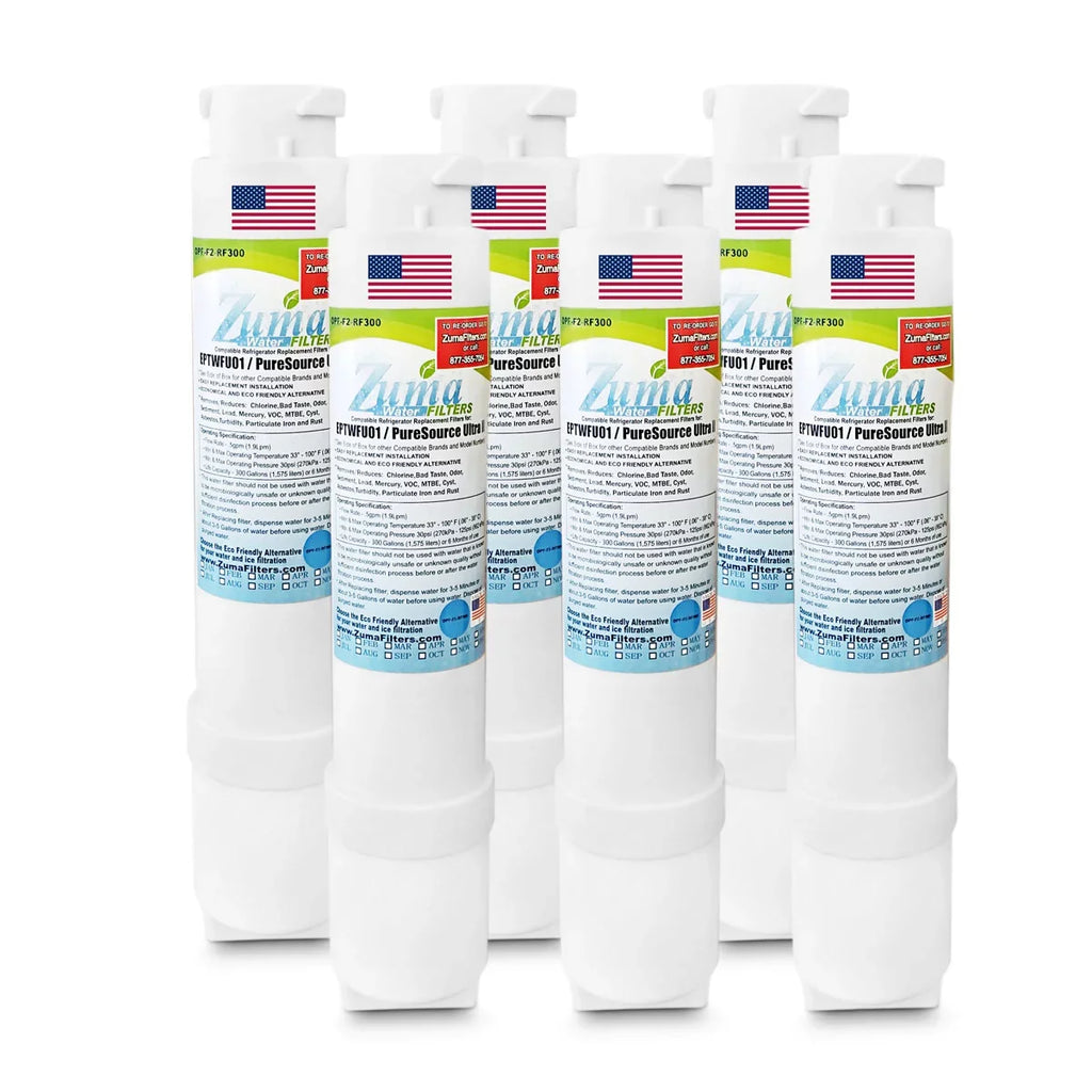 , ZUMA with 6 , Filter Made U.S.A. Water - FPBS2777RF9 in and Compatible - Pack Ice Brand