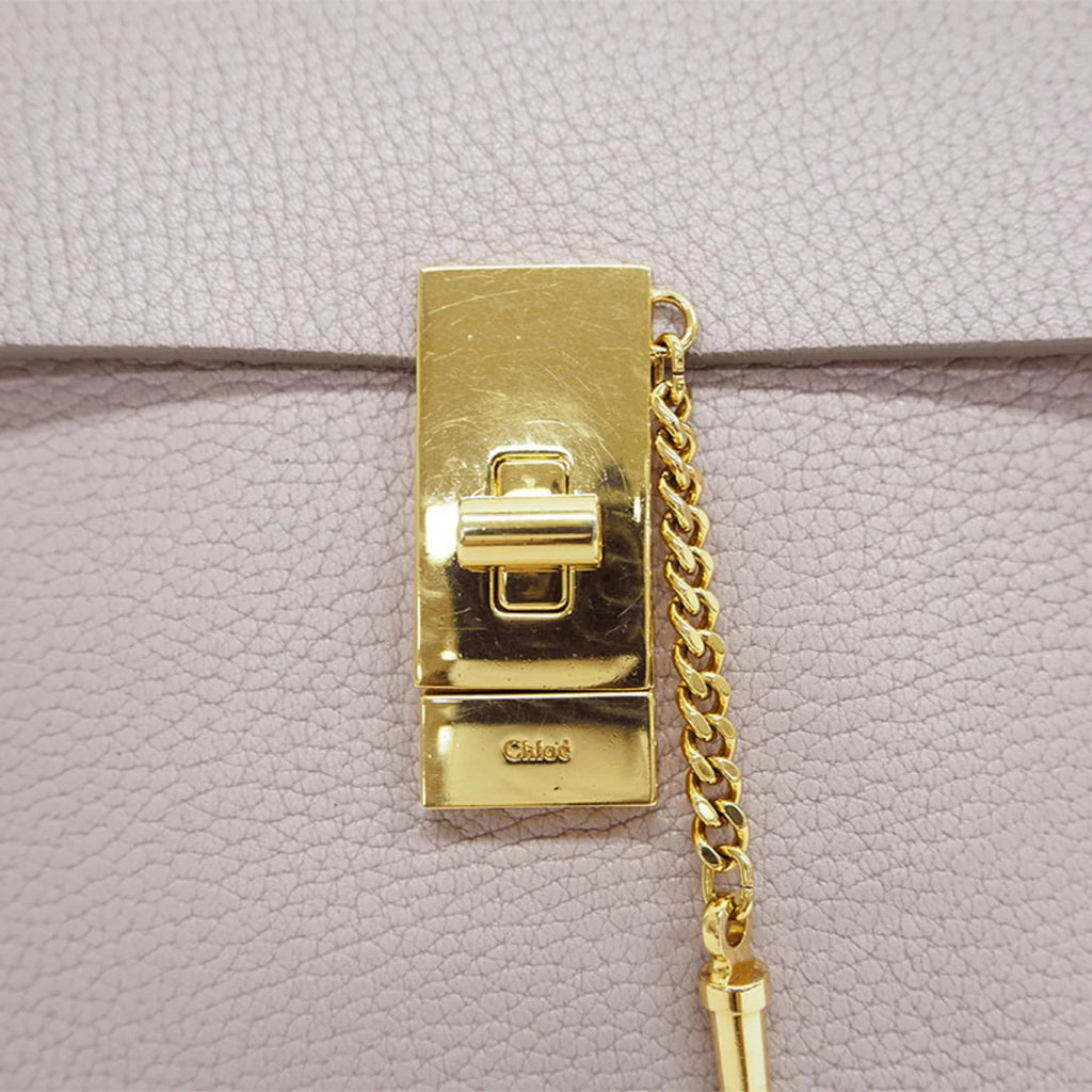 Chloe (Good) Bag Pre-Owned Leather Chain 3S1031-9 Ladies Chloé Drew Shoulder Pink