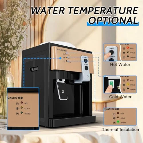 110V Dispenser Dispenser and Water for 5/3 Home Countertop Use Hot Office Water Cold Gallon Cooler