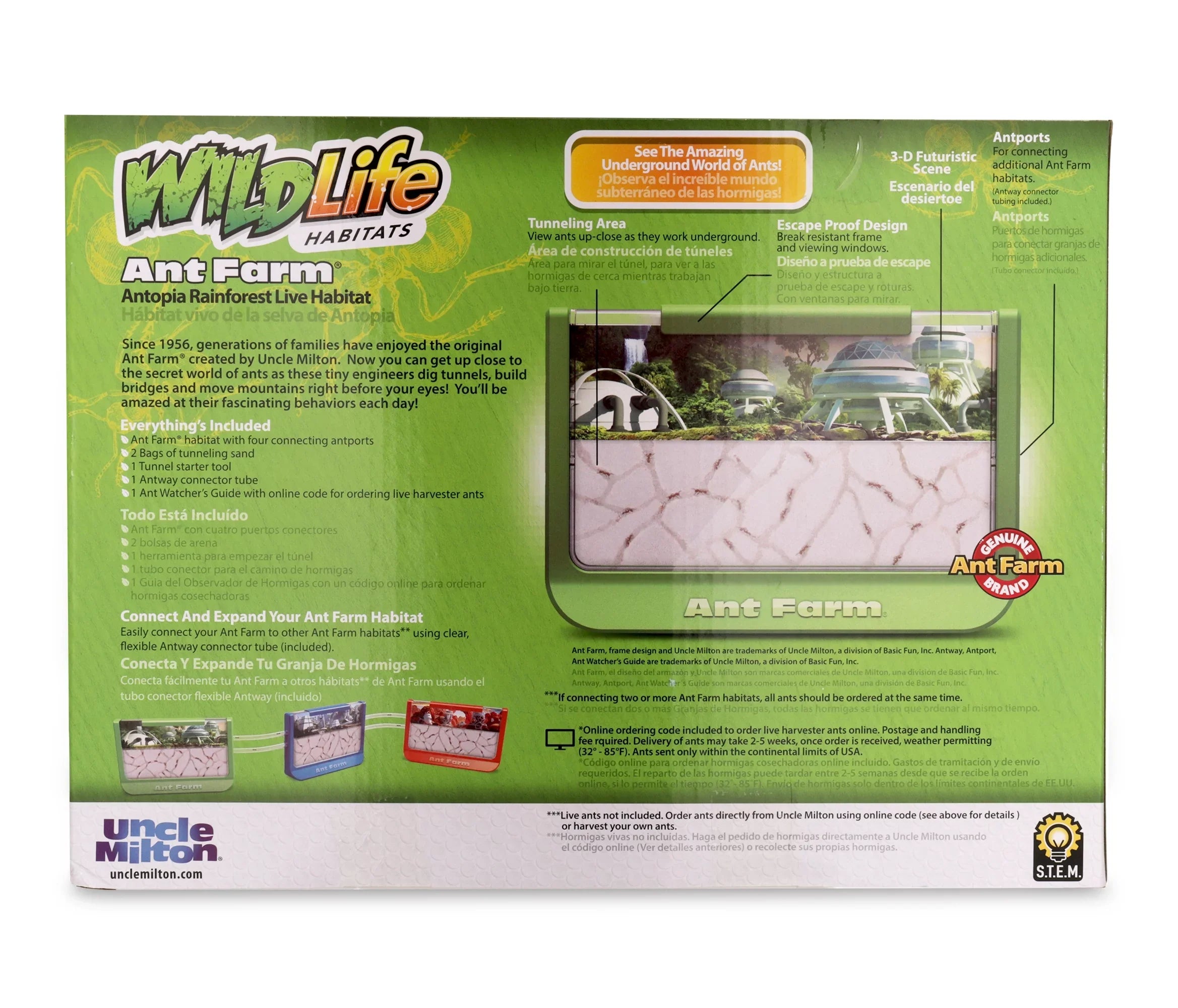 Educational Milton Scientific - Toy Green Uncle - - Farm Rainforest Ant
