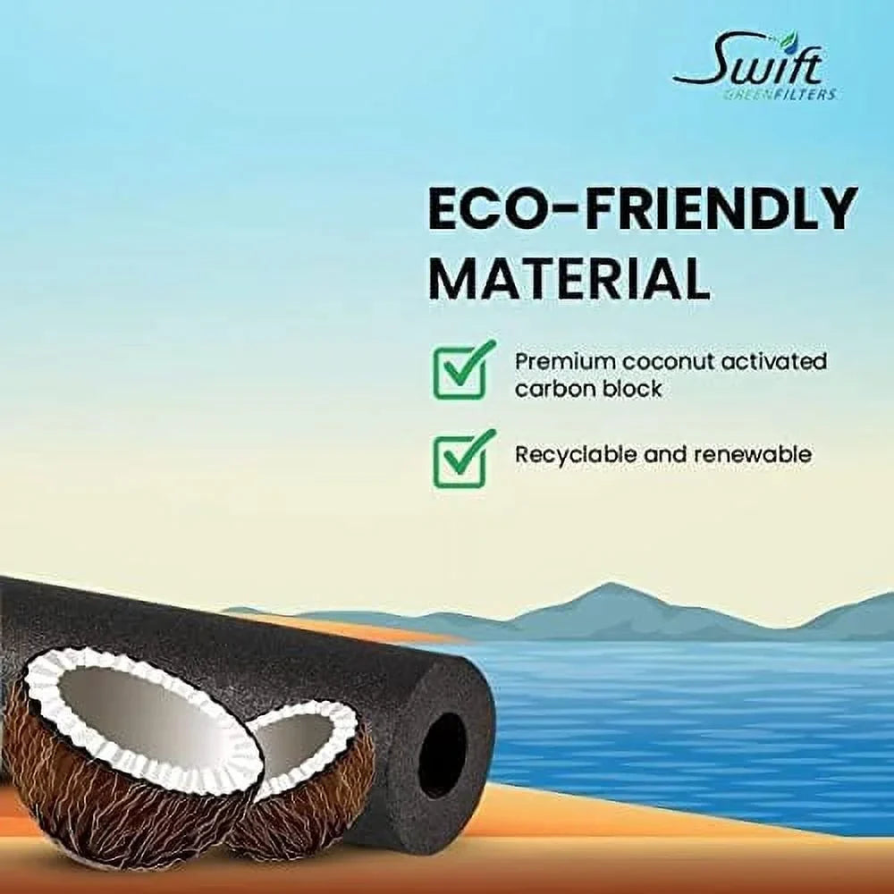 Filters 47-55707G2,47-55707CM,4373531,PSQC-2 SGF-707 Compatible Water for Swift Pack),Made Commercial USA Filter in Green (3
