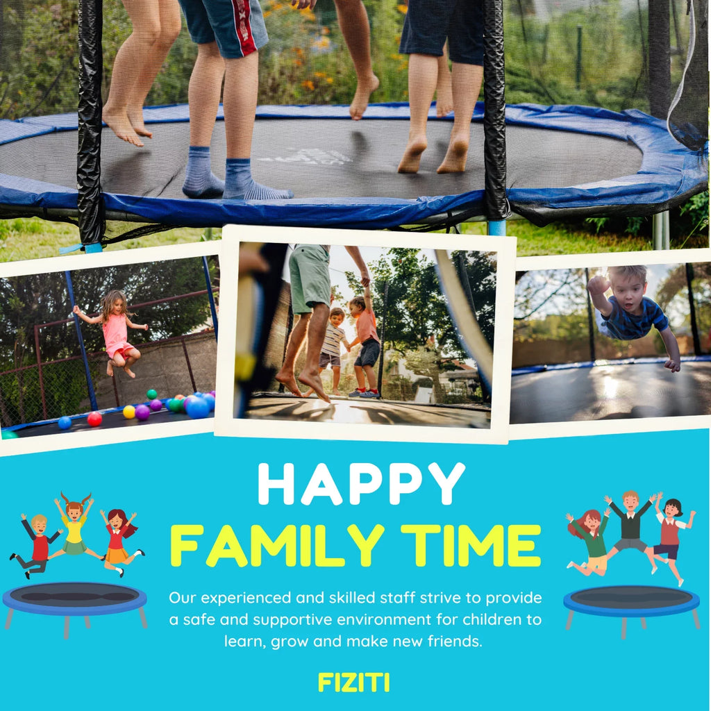 with Recreational Trampoline Trampoline for Kids for Kids,Pumpkin Outdoor Trampoline Hoop Basketball 12FT FIZITI with 990LBS Backyard 4-6 Enclosure Net,Sprinkler,Light,Socks,Ladder, Capacity