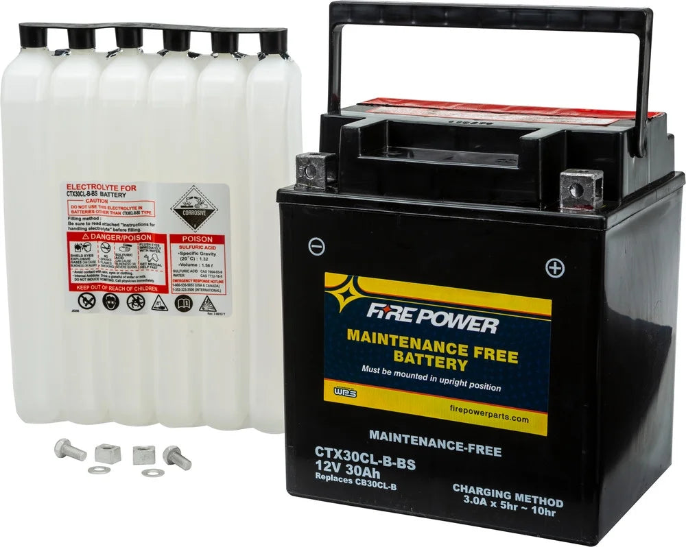 With CTX30CL-B-BS Maintenance Compatible Battery 255 Power RXT-X Sea-Doo Fire 2008-2009 Free
