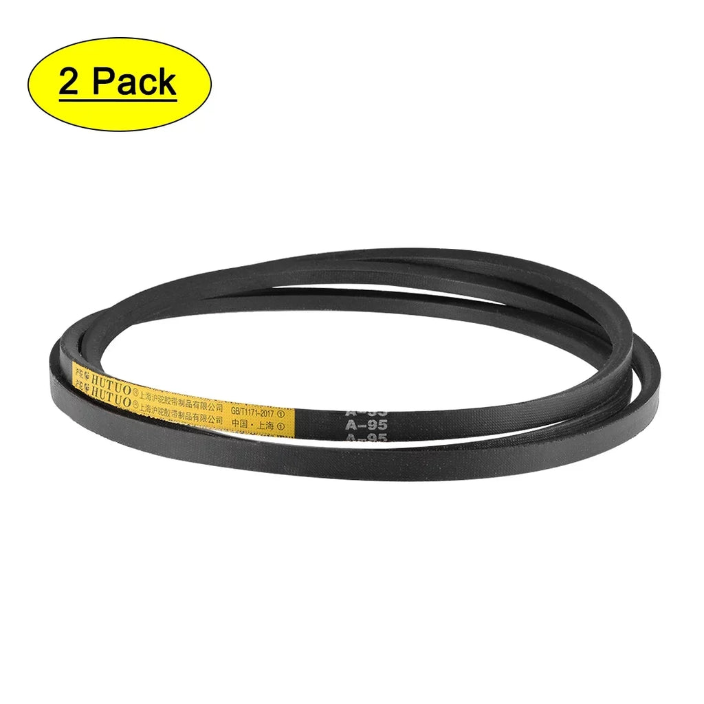 95" Belt Mid-Perimeter, 2pcs V-Belts Rubber A95 Drive A-Section