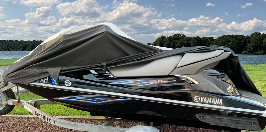 2004-2009 Cover Trailerable Doo HEAVY-DUTY RXP-X Jet Cover 600D SKI Compatible Ski Sea for Bombardier JET RXP, PWC Sea-Doo SUPER