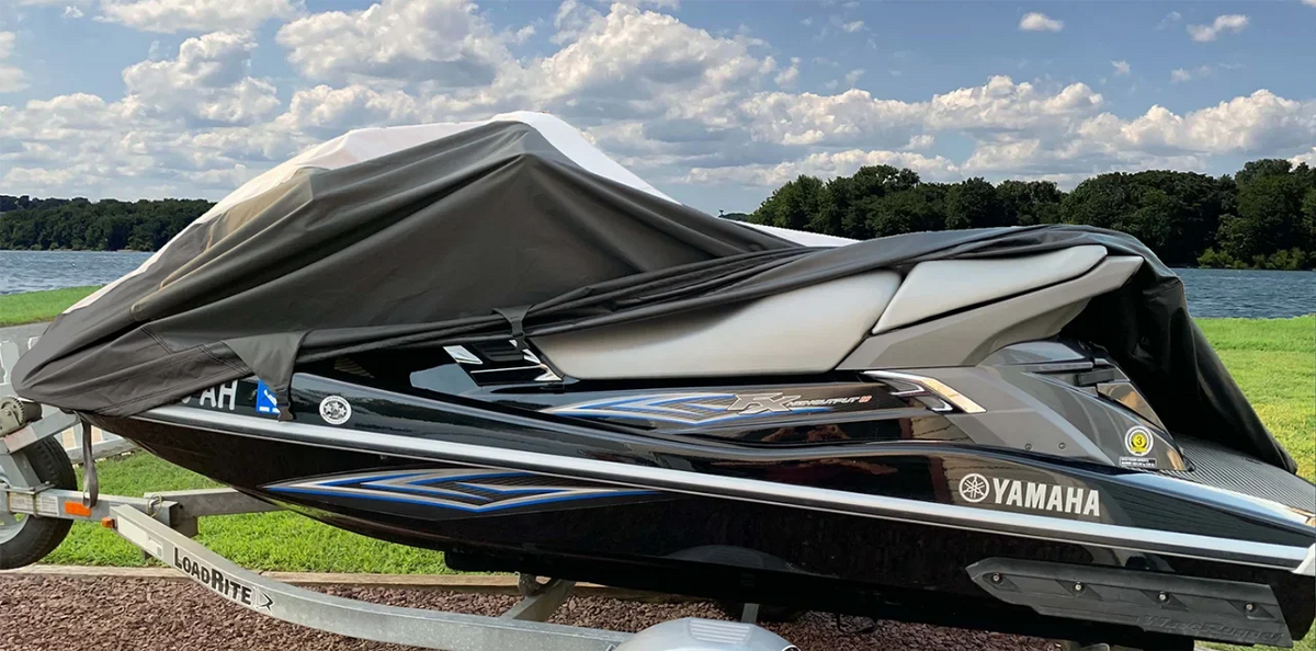 2004-2009 Cover Trailerable Doo HEAVY-DUTY RXP-X Jet Cover 600D SKI Compatible Ski Sea for Bombardier JET RXP, PWC Sea-Doo SUPER