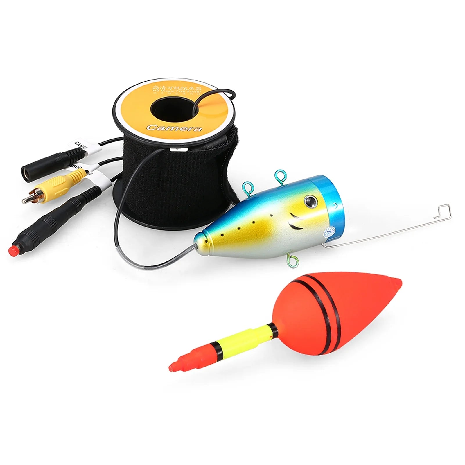 Cable 24 Waterproof Ice 1200TVL Fishing Fish 15m30m50m with Boat Fishing LEDs Accessories Shape Underwater