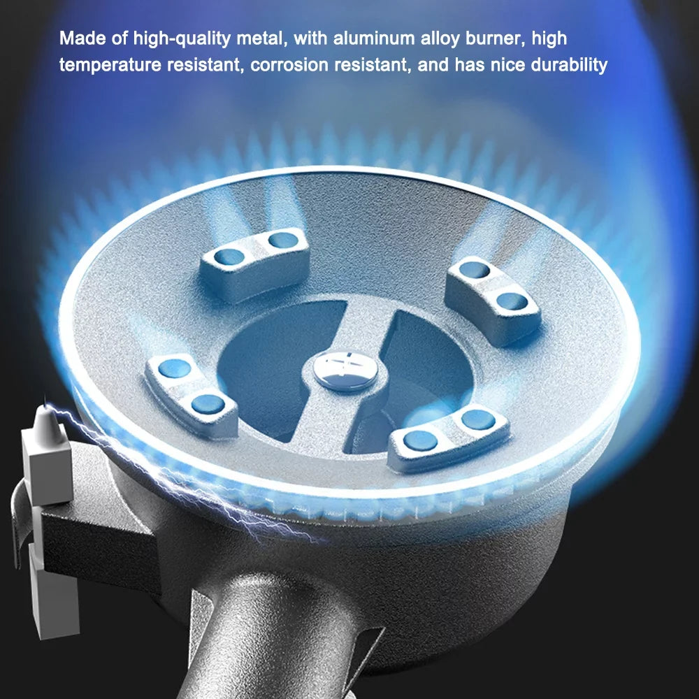 Butane Outdoor and Hiking, Camping, Portable Barbecues Backpacking, Piezo Stove for 2.9KW Picnics, Cooking, with Cassette Ignition - Ideal