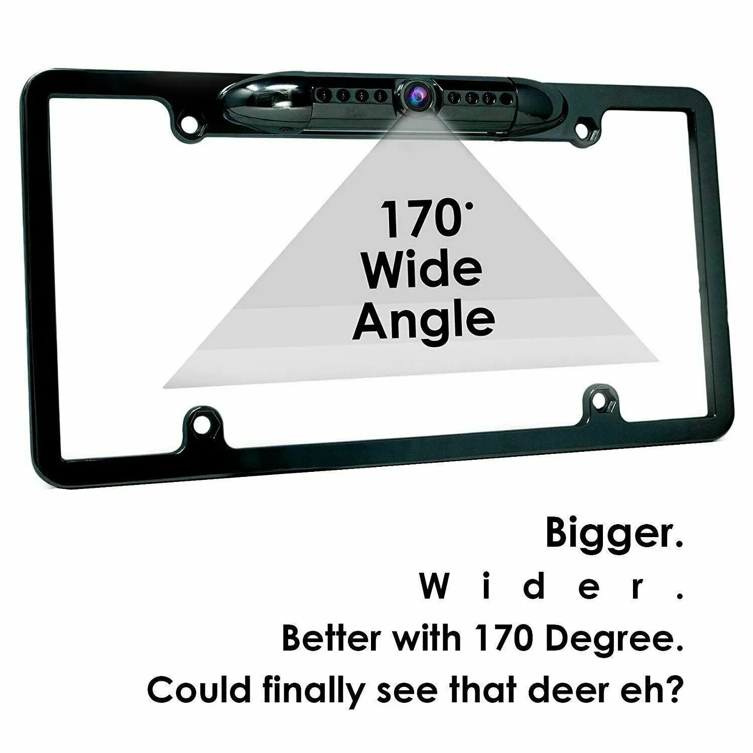 Rear Camera License Wide Night 6x Bundle Angle HD Vision Plate View Waterproof Backup