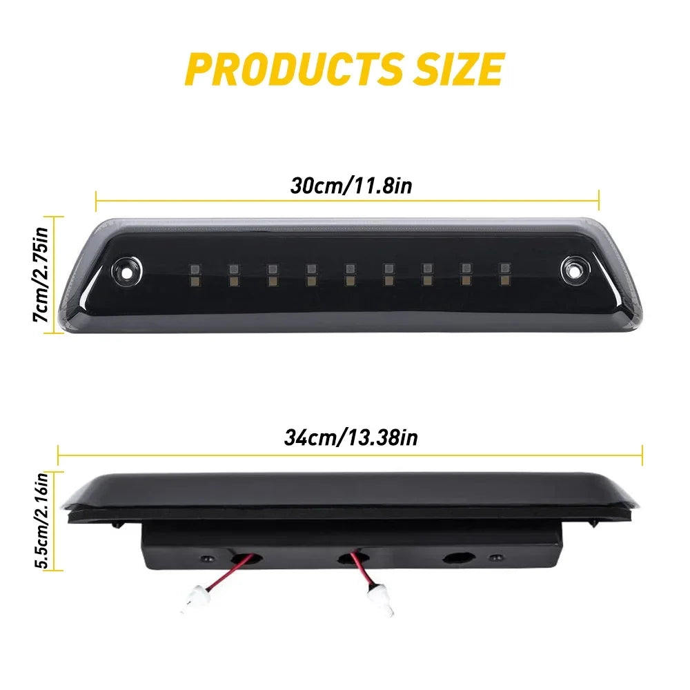 Power Saving, IP67 Waterproof F150, The 3rd Light 2009-2014 Light/Rear For Brake Cargo Ford Smoked