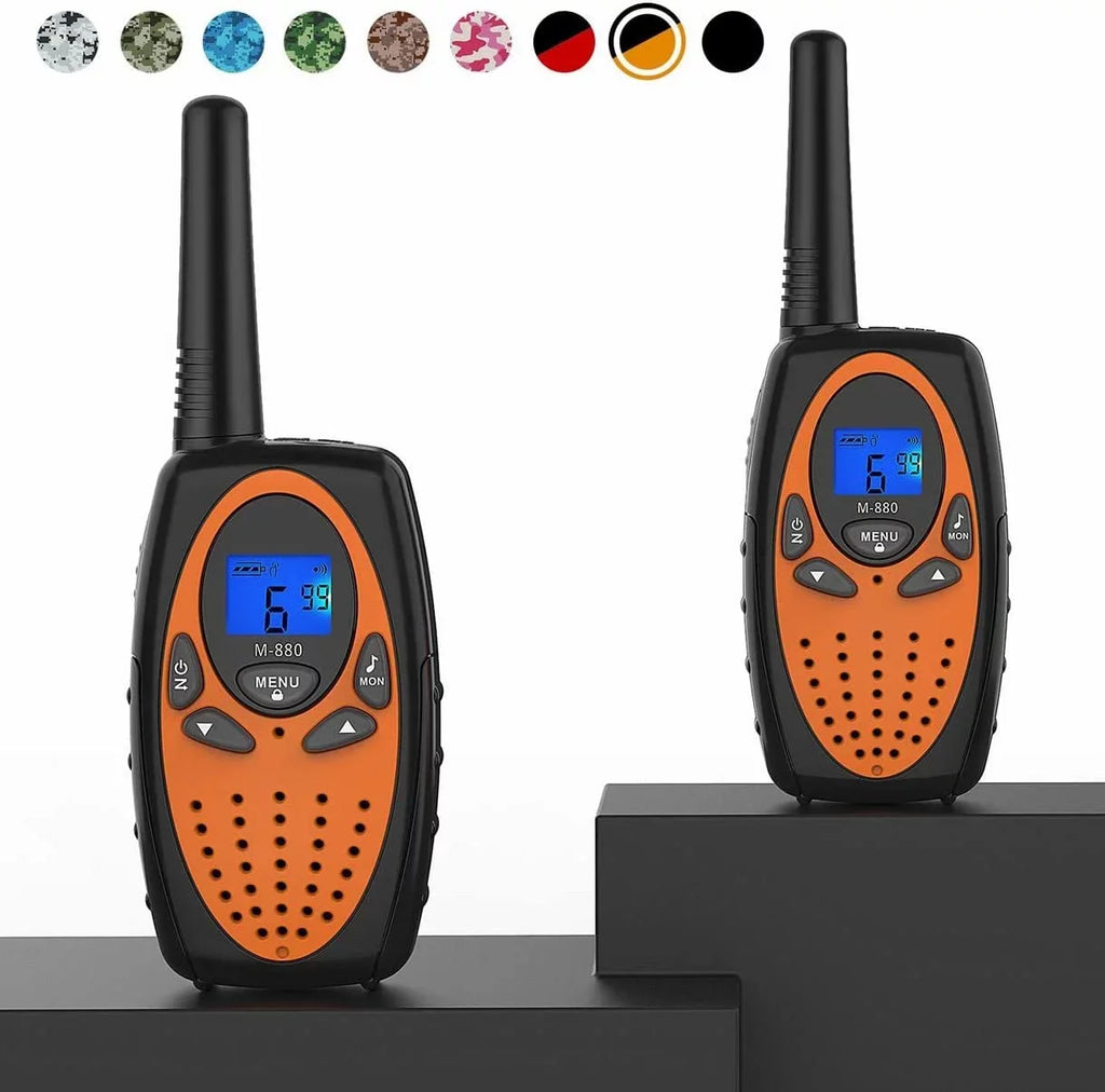 Way for Range Adults, Women Cruise Noise Kids FRS Walki Ship for Talki Free Long 1) Camping Cancelling with in Walkie Radios /Hands Talkie (Orange Two Hiking 2
