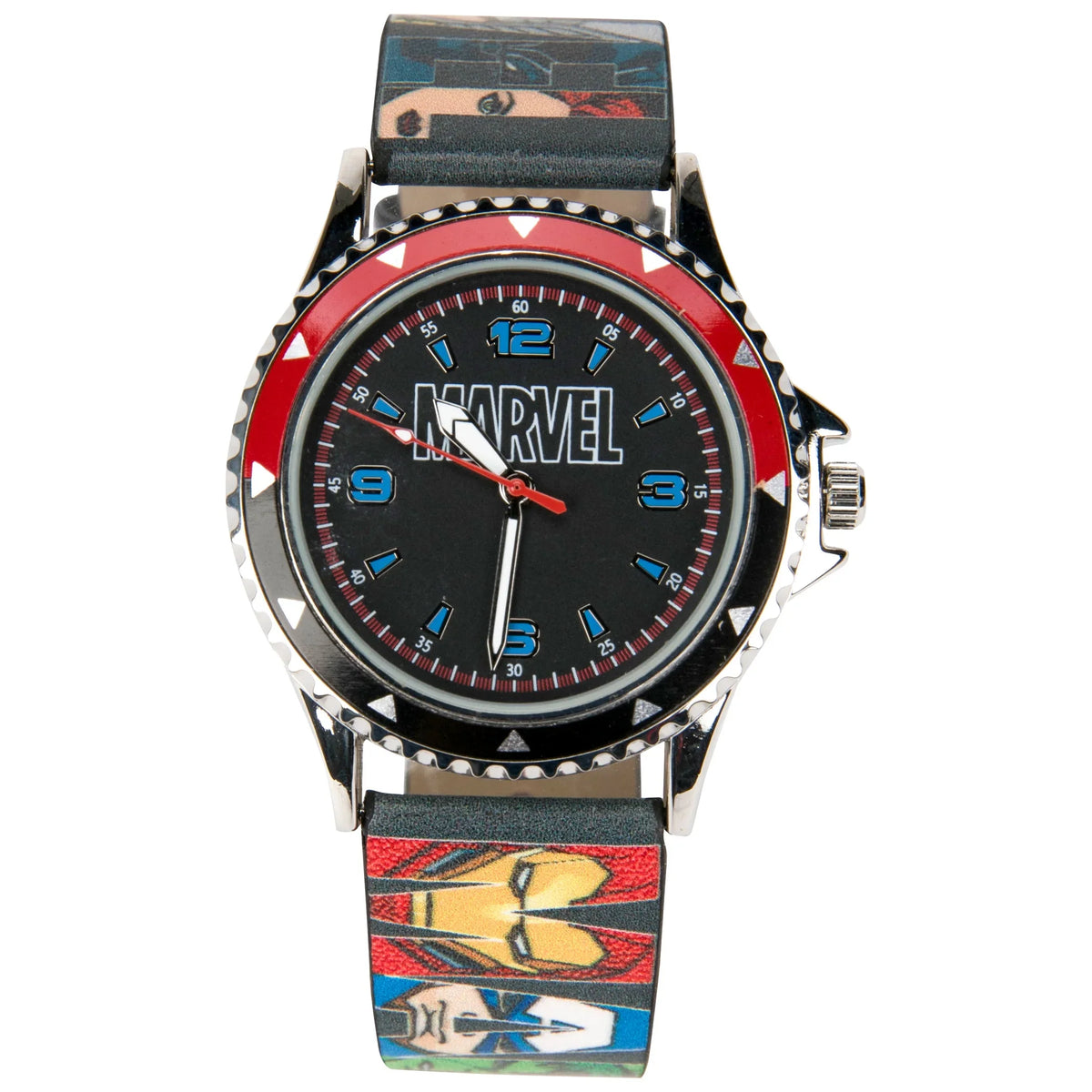 Watch Analog Marvel Logo Overlay Avengers