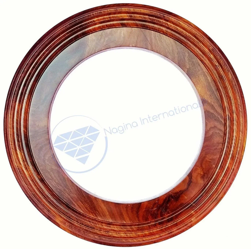 Handcrafted Frame Base International Hardwood Inches) | Polished Wooden Nagina (12 Solid