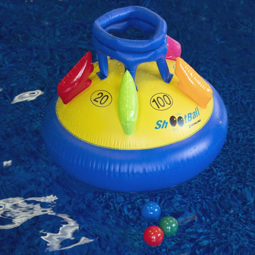 Multi-Port Pool Game Inflatable Shootball Swim Central