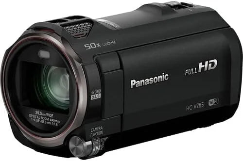 | Extended HD Sensor, Pixel Panasonic Advanced with 1/2.3 Capture Accessories Camcorder, Years BSI Inch Full Bundle HDR Warranty | (Black) HC-V785K Zoom, 3 20X HC-V785K Optical Panasonic