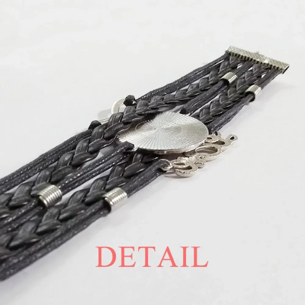 biscuit love knitting rope twisted ball ice accessory wristband cup bracelet leather