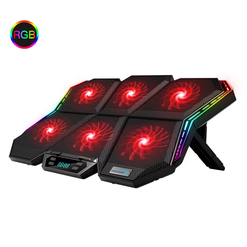 K40 Fans, and Cooler Laptop Stand Adjustable 6 Design Wind Speed, Mute with COOLCOLD