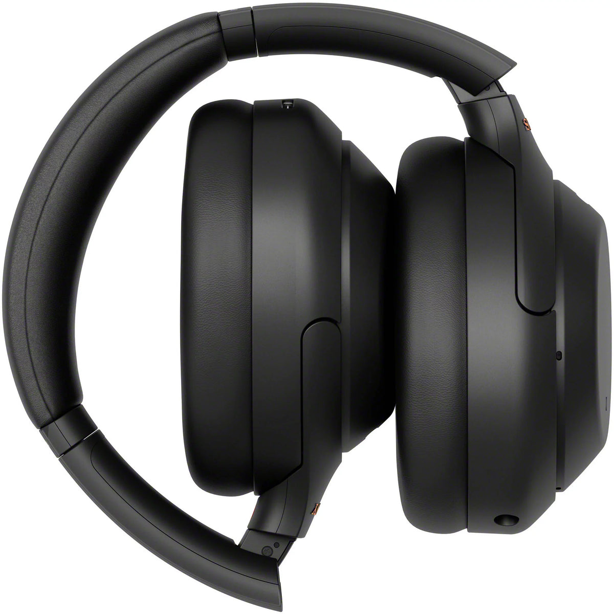 Connection WH-1000XM4 Type-C for Compact Cable, USB Wireless - Headphones Carry Plug Cloth Cable, Sony In-Flight Over-Ear Includes: Case & Microfiber Use, Noise-Canceling Adapter (Black) Cleaning