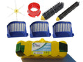 Battery, Bristle Brush - Beater Brush, and 1 3 6-Arm Brush, Brush Bristle Battery, Filter, Roomba Tool 6-Arm , and AeroVac Beater Includes 620 Brush 1 1 Tool 1 Kit iRobot Filter, , 1 Brush