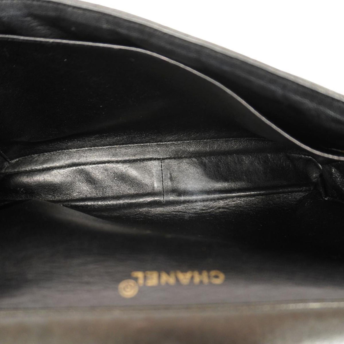 Pre-Owned Double W Bag Black Matelasse Lambskin Face Shoulder (Good) Chanel Women's Chain