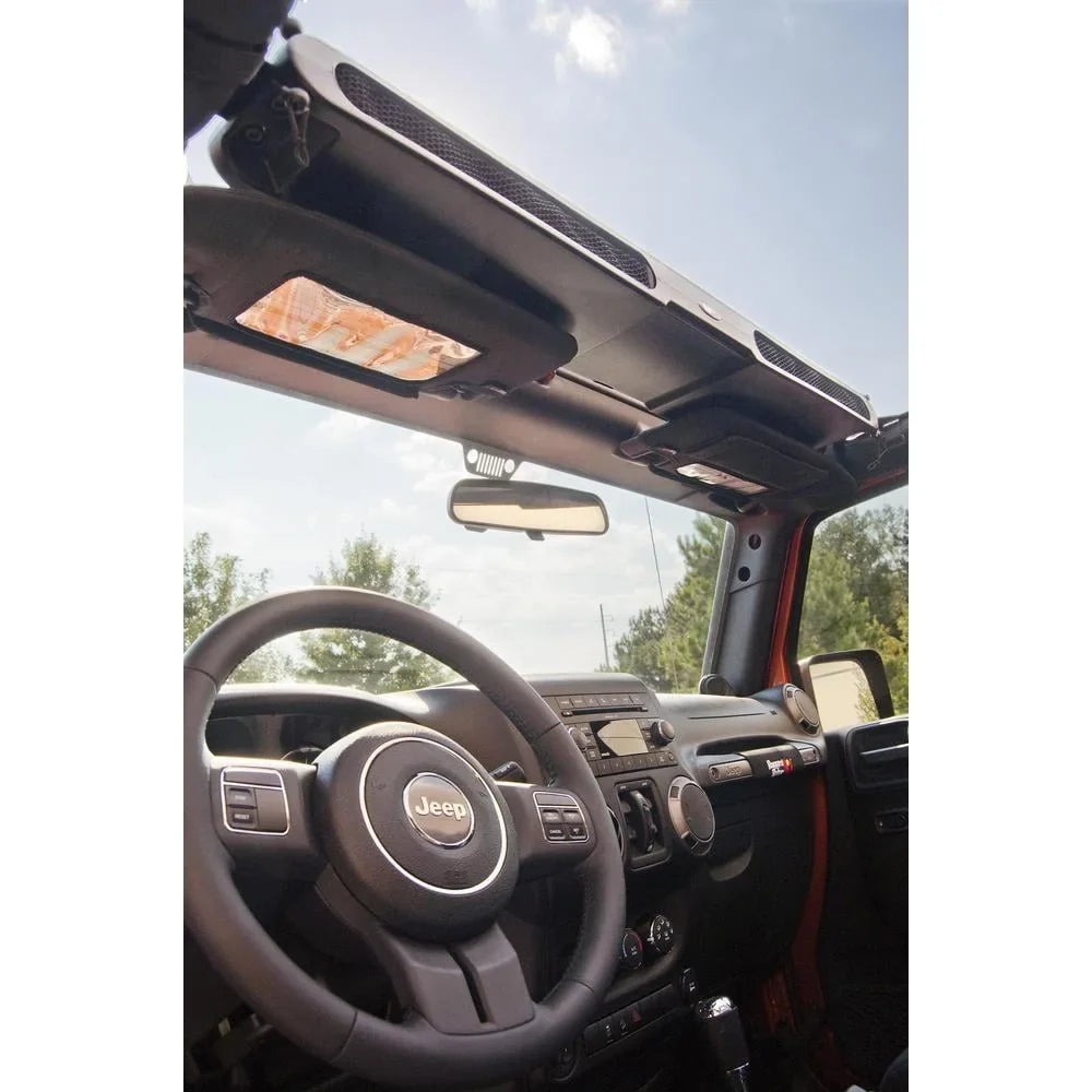 Unlimited, Compatible Console 2012-2014 with Storage RealTruck 13551.14 Overhead Wrangler - by 2015-2018 Wrangler Select: Ridge Jeep | Rugged Jeep