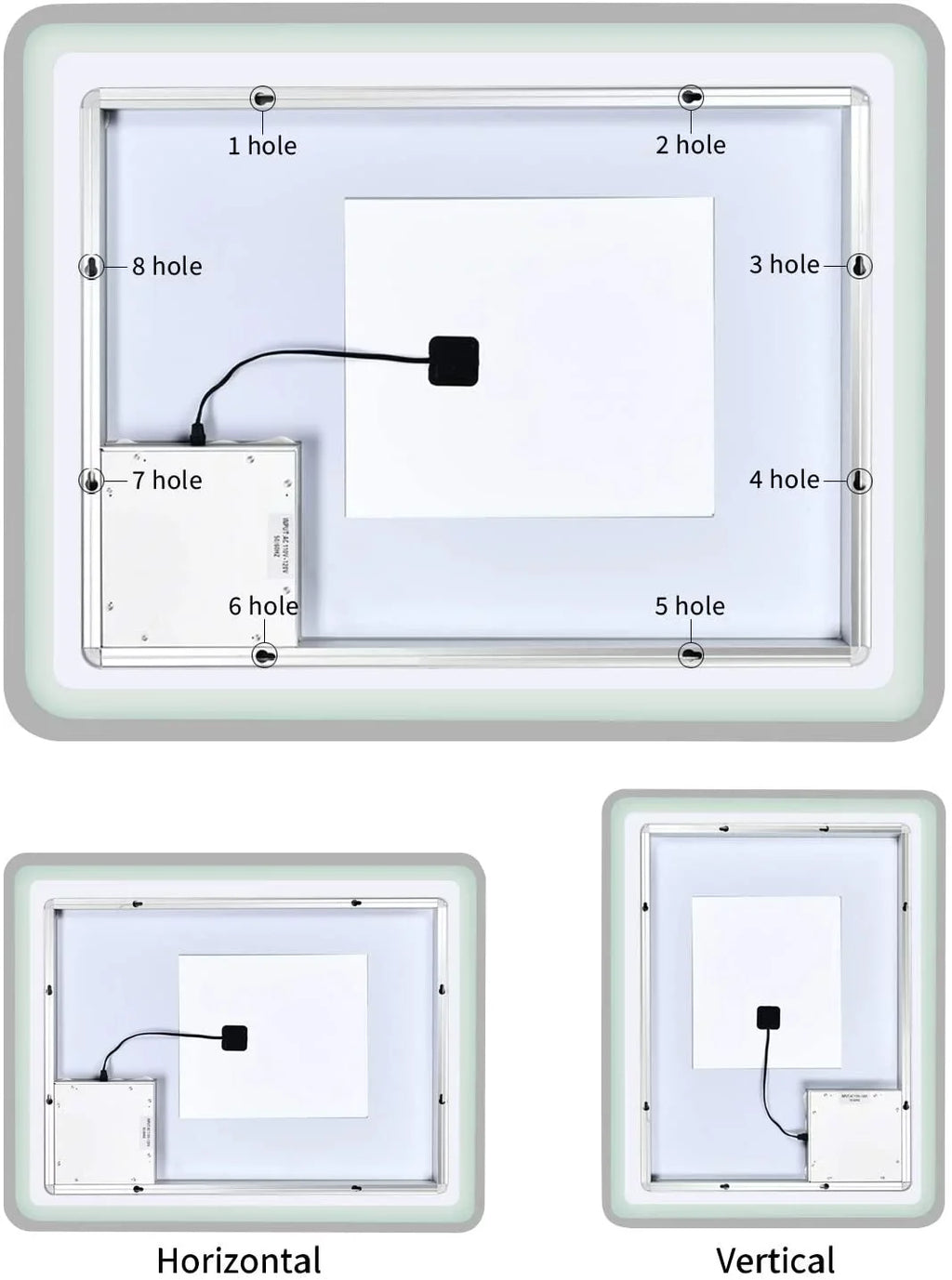 Mirror Anti-Fog 28 Bathroom Transparent Vanity 36 x Light(Horizontal/Vertical), Deluxe White/Warm Dimmable Wall Large with Makeup LED Inch Simple