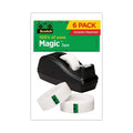 Pack, Value Clear Dispenser ft, Core, (810C40BK) Tape 83.33 x 1" 0.75" Desktop Magic Scotch-Scotch