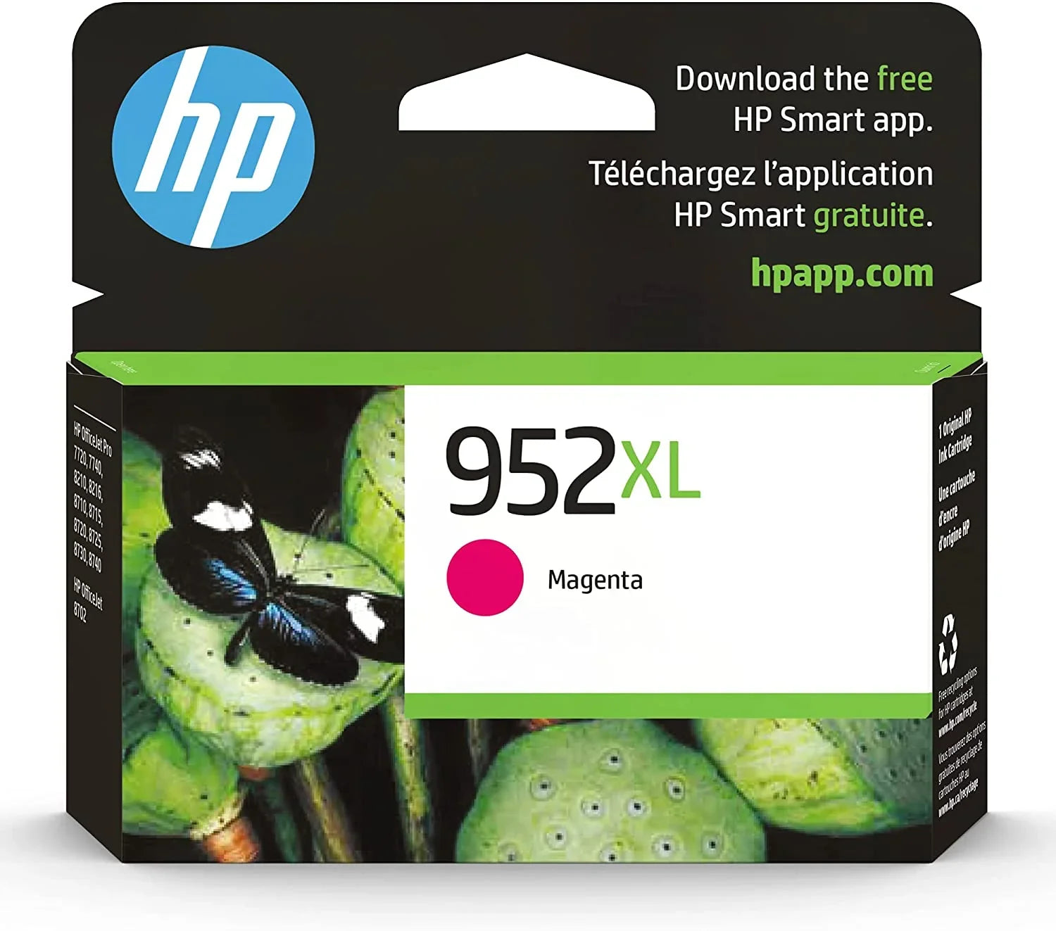 HP Magenta, Color 952XL Yellow) 1 952XL Cyan, 952XL 952XL 1 (1