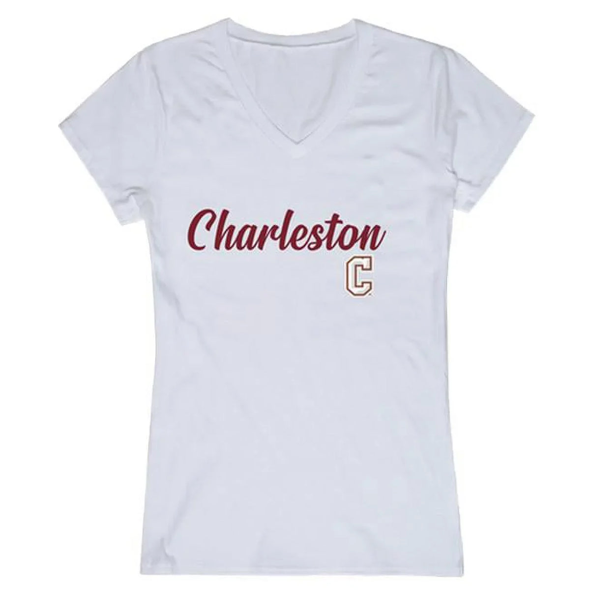 Womens - Large of Extra White Script T-Shirt, Charleston College