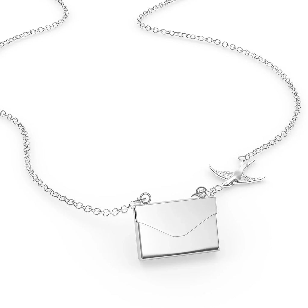 Irish a Vintage Coffee style Neonblond Cocktail, in Envelope silver Necklace Locket