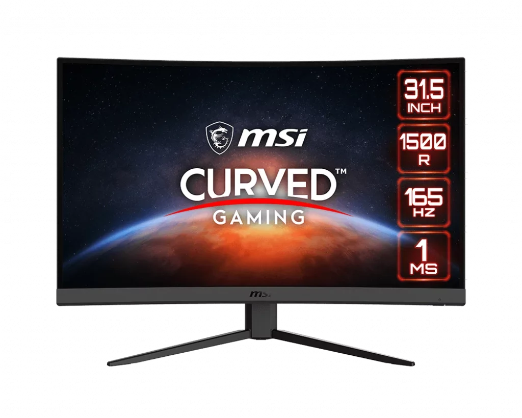 Curved 31.5" 1ms FHD AMD MSI Used) 2xHDMI 1920x1080 165Hz 1xDP G32C4W Optix (Factory Gaming FreeSync Monitor
